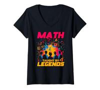 Donna MATH TAUGHT BY LEGENDS Maglietta con Collo a V