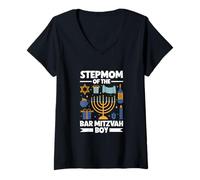 Donna Matrigna del Bar Mitzvah Maglietta con Collo a V