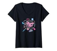 Donna Mattel Monster High - Braccialetto dell'amicizia Gotico Maglietta con Collo a V