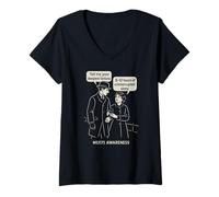 Donna ME/CFS CONSAPEVOLEZZA - Vintage Humor - Deepest Fantasy Maglietta con Collo a V