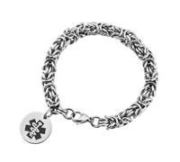 Donna Medical Alert Bracciale Id Per su Misura Inciso Ghiaccio Fascino UK Tangle