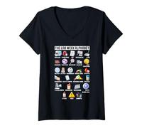 Donna Medical Laboratory Alphabet Science Lab The Lab Week Maglietta con Collo a V