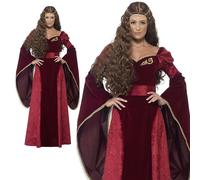 Donna Medievale Gotico Maiden Costume Play Costume Adulti Completo UK 8-22