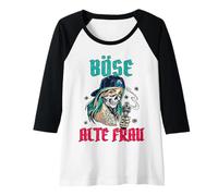 Donna Meglia Signora Rentnerin Vintage Nonna e Nonna Maglia con Maniche Raglan