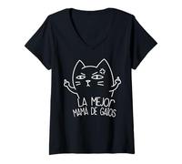 Donna Meme México Saying Souvenir Slang Words Sarcastic Quote Maglietta con Collo a V