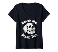 Donna Memento Mori & Memento Vivere Stoic Maglietta con Collo a V