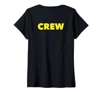 Donna Men's Women's The Word Crew Back Printed Uniform Shirt, Crew Maglietta con Collo a V