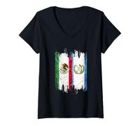 Donna Messico Guatemala Maglietta con Collo a V