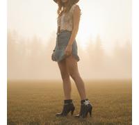 Donna Metallo Argento 2PCS Stivale Catenina Scarpa Cavigliera Stella Sceriffo