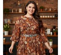 Donna Metallo Argento Arrowhead Moda Cintura Leone Testa Moneta Regolabile A XL