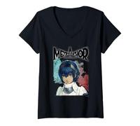 Donna Metaphor: ReFantazio Character Eyes Stack Video Game Maglietta con Collo a V