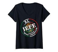 Donna Mexican Chingon Saying Souvenir Slang Sarcastic Chingona Maglietta con Collo a V