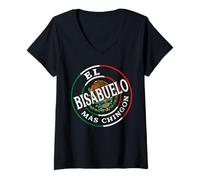Donna Mexican Chingon Saying Souvenir Slang Sarcastic Chingona Maglietta con Collo a V