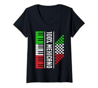 Donna Mexican Hispanic Siesta Pride Chicano Mexican Pride Latinx Maglietta con Collo a V