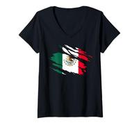 Donna Mexican Souvenir - Hecho con Orgullo Sabor a México Maglietta con Collo a V