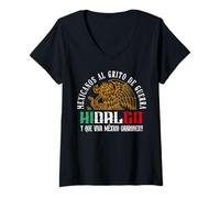 Donna Mexican Souvenir México Vacation Maglietta con Collo a V