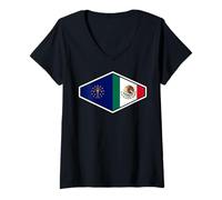 Donna Mexico Heritage: Indiana Pride Maglietta con Collo a V