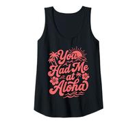 Donna Mi Hai Avuto all'Aloha Tropical Hawaii Beach Sunset Vibes Surf Canotta