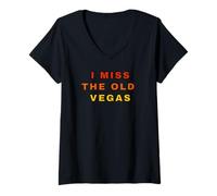 Donna Mi manca la vecchia Vegas Maglietta con Collo a V
