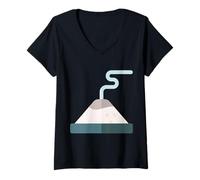 Donna Mi Piace Molto l'agopuntura della moxibustione Maglietta con Collo a V