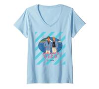 Donna Miami Vice Undercover Since 1984 Maglietta con Collo a V