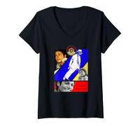 Donna Michael Jackson 085 Maglietta con Collo a V