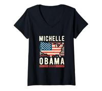 Donna Michelle Obama Elezioni presidenziali Democratici 2028 Maglietta con Collo a V