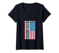 Donna Michelle Obama Elezioni presidenziali Democratici 2028 Maglietta con Collo a V