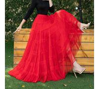 Donna Midi Tutu Danza Gonna a Strati Elastico Vita Rete Performance Pratica