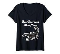 Donna Miglior Scorpion Mom Ever - Emperor Scorpions Maglietta con Collo a V