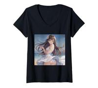 Donna Miku Maglietta con Collo a V