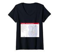 Donna Milano Monza Brianza Viaggio Art Souvenir Italia Maglietta con Collo a V