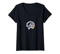 Donna Miles Over Moods Determined Sneaker Atleta Motivazionale Maglietta con Collo a V
