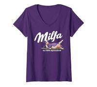 Donna MILFA - Only Milf Love Date Fan Mommy #Momlife Hot Mom Milf Maglietta con Collo a V