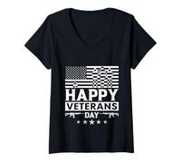 Donna Militare Caduto Soldato Tributo veterano Onore Grafico Maglietta con Collo a V