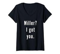 Donna Miller? Ti Ho preso. Maglietta con Collo a V