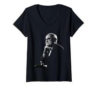 Donna Milton Friedman Maglietta con Collo a V