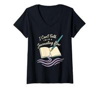Donna Mindfulness Journaling Cura di sé Terapia del Benessere mentale Maglietta con Collo a V
