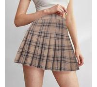 Donna Mini Gonna Corta Plaid Gonna Plissettata Vita Alta Gonna A-Line Gonna Basic Outfit Scuola Ragazze Sport Gonna Party Costume Gonne Midi Mini Gonne in Chiffon Corta for Ballare