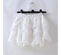 Donna Mini Gonna Tutù a Strati Increspatura Sottoveste Vita Alta Pieghe Fronzoli