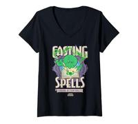 Donna Minions & Monsters Goomi Spells Maglietta con Collo a V