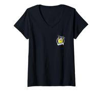 Donna Minions & Monsters Hollywood Suspense Maglietta con Collo a V