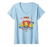 Donna Minions & Monsters One Frame At A Time Maglietta con Collo a V