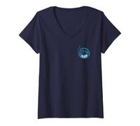 Donna Minions & Monsters Royal Guard Front & Back Maglietta con Collo a V