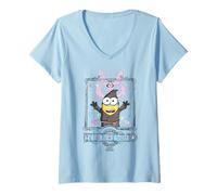 Donna Minions & Monsters Spellcasting Craft Maglietta con Collo a V