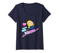 Donna Minions You’re One in a Minion Maglietta con Collo a V