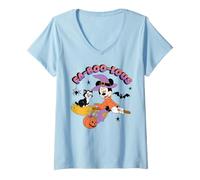 Donna Minnie Mouse Faboolous Halloween Maglietta con Collo a V