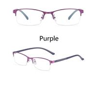 Donna Miopia Occhiali Mezza Montatura Metallo Anti Blu Luce Nearsighted Occhiali