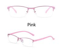 Donna Miopia Occhiali Mezza Montatura Metallo Anti Blu Luce Nearsighted Occhiali