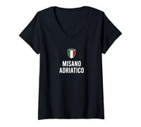 Donna Misano Adriatico Maglietta con Collo a V